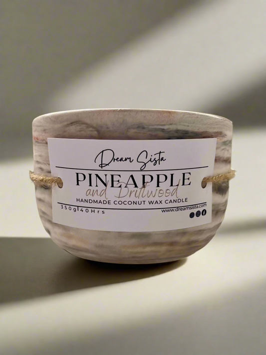 Pineapple and Driftwood Candle