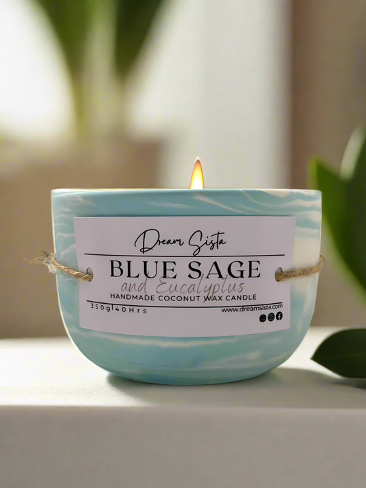 Blue Sage & Eucalyptus Candle