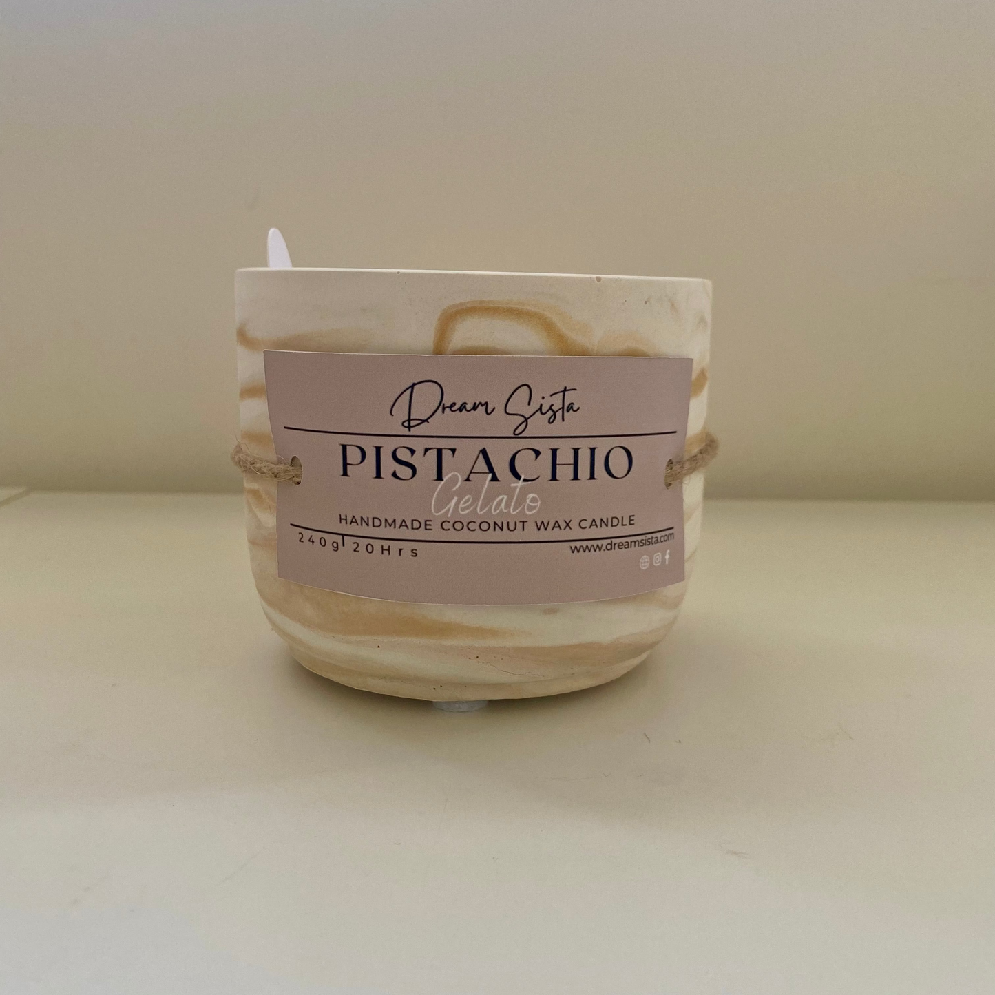 Pistachio Gelato Candle - Inspired by Kayali Yum Pistachio Gelato Fragrance