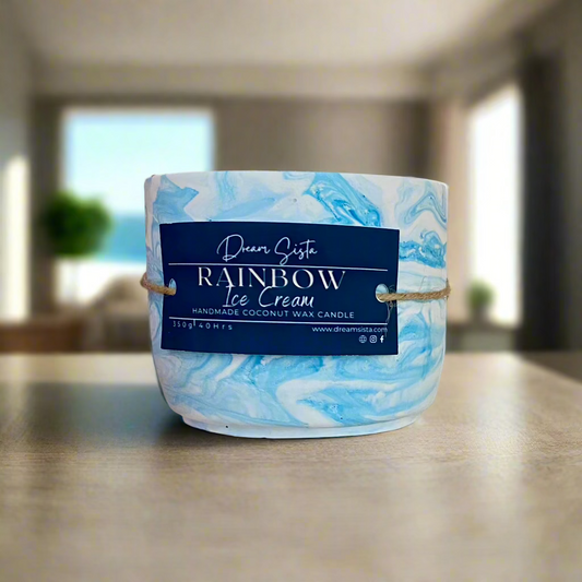 Rainbow Ice Cream Candle