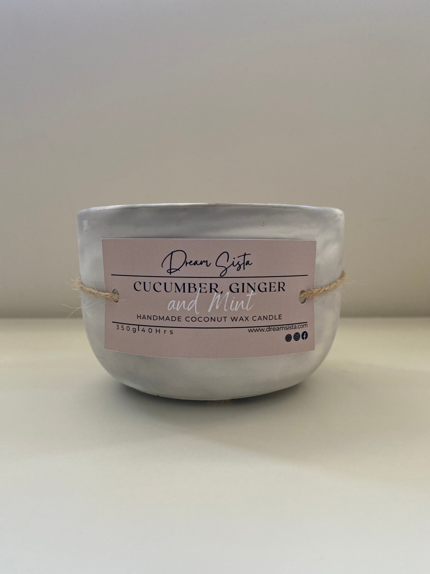 Cucumber, Ginger and Mint Candle